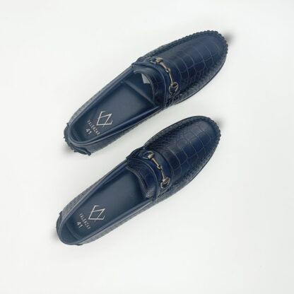 Vecna - Blue Croco Driving Loafer 258D - Image 7