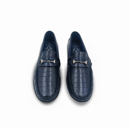 Vecna - Blue Croco Driving Loafer 258D - Image 2