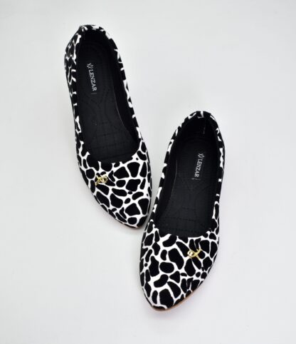Adore - White Half Shadow Ballet Flats W01W - Image 4