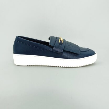 Zeus II - Blue Wrinkle Free Hazel Fringes Sneaker 253D - Image 3