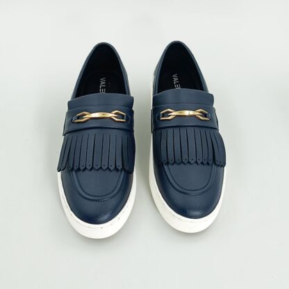 Zeus II - Blue Wrinkle Free Hazel Fringes Sneaker 253D - Image 2