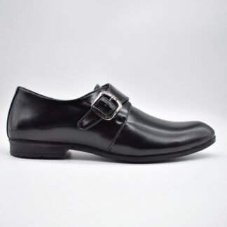 Black Single Monk Strap 212A