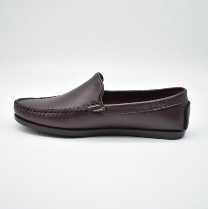 Brown Wrinkle Free Driving Slip-On 116B - Image 4