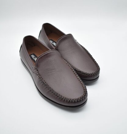 Brown Wrinkle Free Driving Slip-On 116B - Image 3