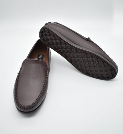 Brown Wrinkle Free Driving Slip-On 116B - Image 2