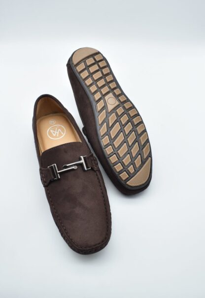 Godric - Brown Vintage Suede Driving 202B - Image 5
