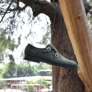 Vecna - Premium Olive Suede Double Monk 217G