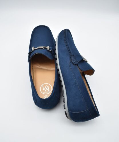 Godric - Blue Vintage Suede Driving 202D - Image 6