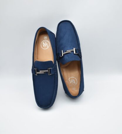 Godric - Blue Vintage Suede Driving 202D - Image 5