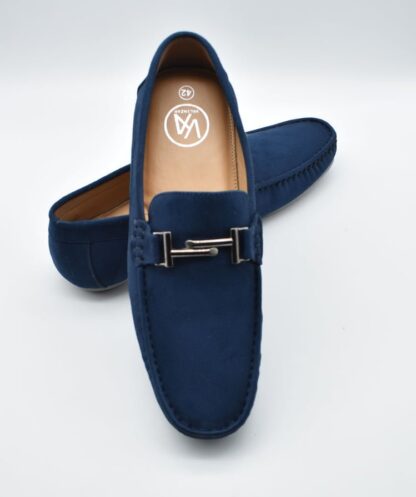 Godric - Blue Vintage Suede Driving 202D - Image 4