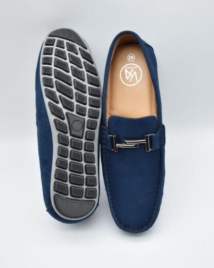 Godric - Blue Vintage Suede Driving 202D - Image 3