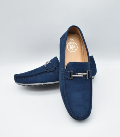 Godric - Blue Vintage Suede Driving 202D - Image 2