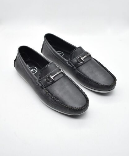 NEO - Grey Wrinkle Free Horse Bit Loafer 237E - Image 4