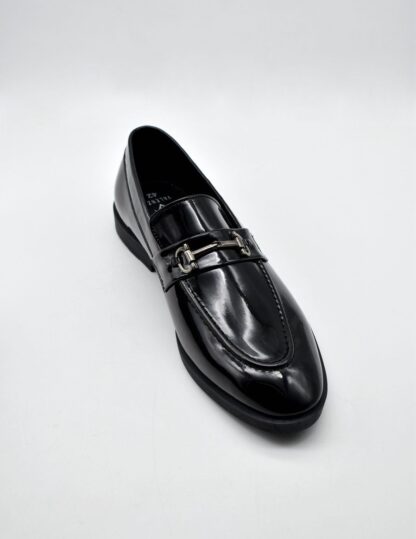 Neo - Black Premium Patent Horse Bit Loafer 240A - Image 4