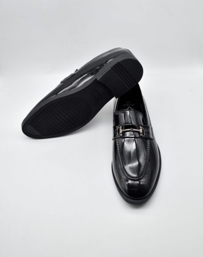 Neo - Black Premium Patent Horse Bit Loafer 240A - Image 5