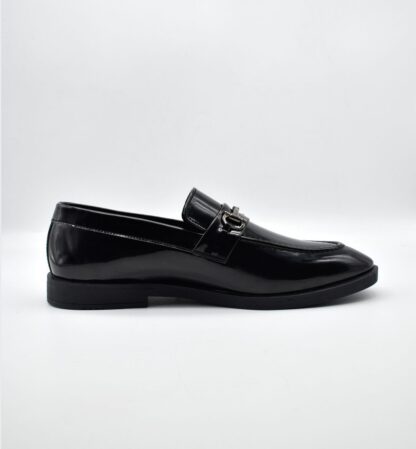 Neo - Black Premium Patent Horse Bit Loafer 240A - Image 6