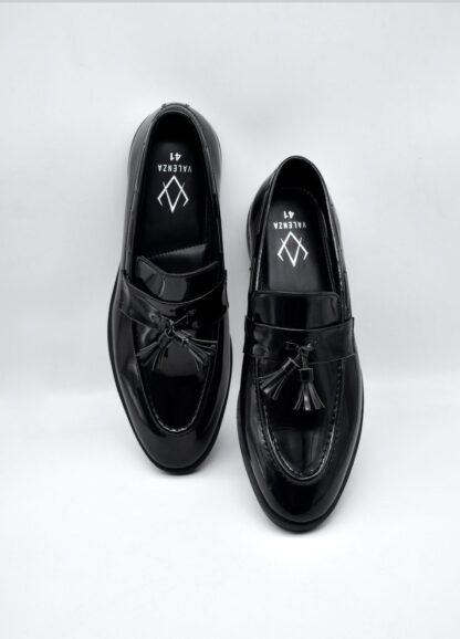 Neo - Black Premium Patent Tassel Slip On 241A - Image 8