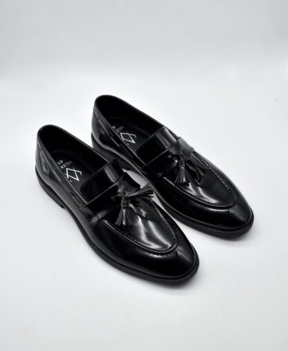 Neo - Black Premium Patent Tassel Slip On 241A - Image 5