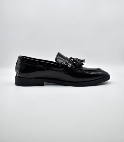Neo - Black Premium Patent Tassel Slip On 241A - Image 6