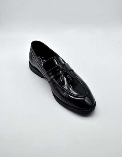 Neo - Black Premium Patent Tassel Slip On 241A - Image 4