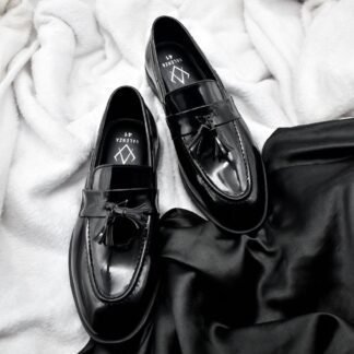 Neo - Black Premium Patent Tassel Slip On 241A