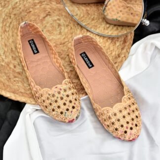 Adore - Golden Ethnic Ballet Flats W03C