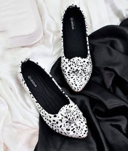 Adore - White Stripped Ballet Flats W02W - Image 7