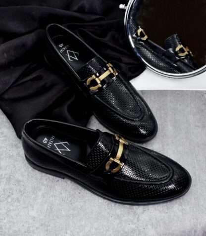 Nòz·ze - Black Patent Horse Bit Slip On 276A - Image 10