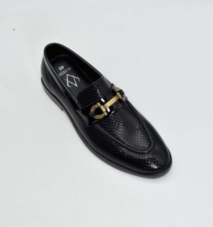 Nòz·ze - Black Patent Horse Bit Slip On 276A - Image 3