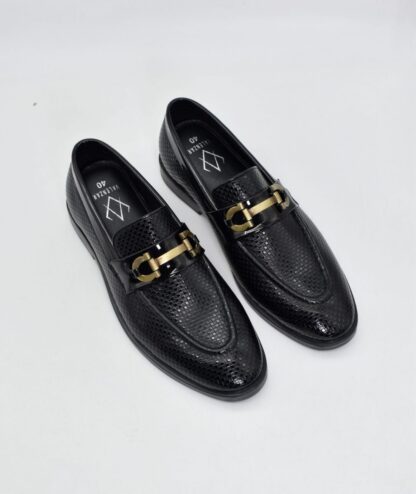 Nòz·ze - Black Patent Horse Bit Slip On 276A - Image 4