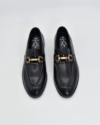 Nòz·ze - Black Patent Horse Bit Slip On 276A - Image 2