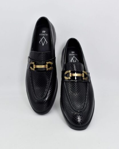 Nòz·ze - Black Patent Horse Bit Slip On 276A - Image 8