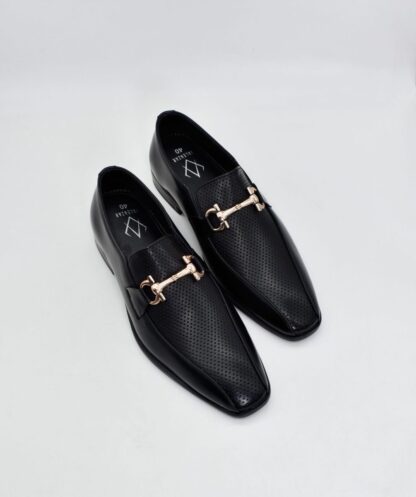Nòz·ze - Black Square toe Horse Bit Slip On 275A - Image 4