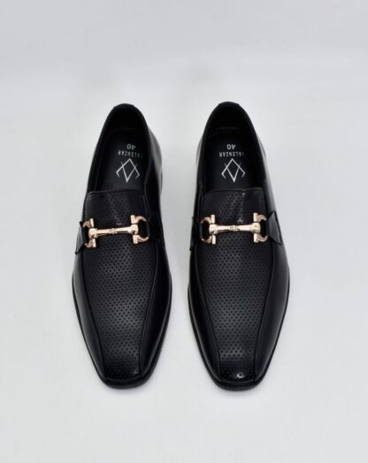Nòz·ze - Black Square toe Horse Bit Slip On 275A - Image 2