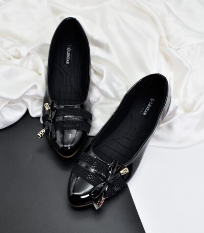 Adore - Black Patent Ballet Flats W010A