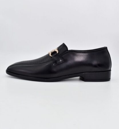 Nòz·ze - Black Square toe Horse Bit Slip On 275A - Image 5