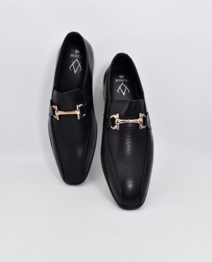 Nòz·ze - Black Square toe Horse Bit Slip On 275A - Image 7