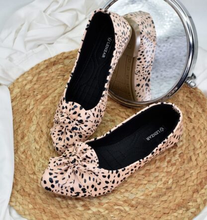 Adore - Pink Stripped Ballet Flats W02P