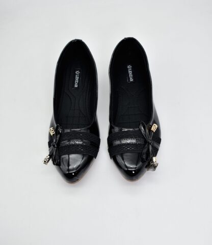 Adore - Black Patent Ballet Flats W010A - Image 2