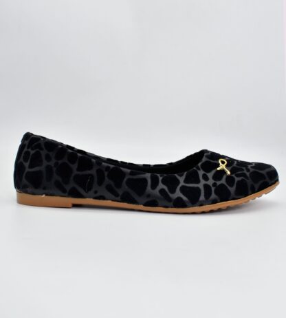 Adore - Black Half Shadow Ballet Flats W01A - Image 5