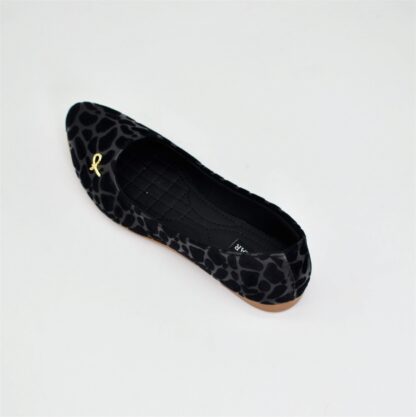 Adore - Black Half Shadow Ballet Flats W01A - Image 6