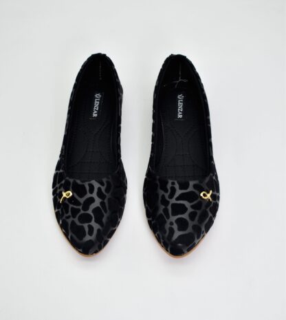 Adore - Black Half Shadow Ballet Flats W01A - Image 2