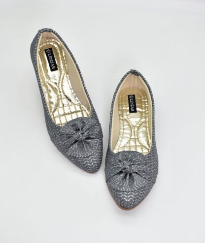 Adore - Grey Casual Ballet Flats W08G - Image 3