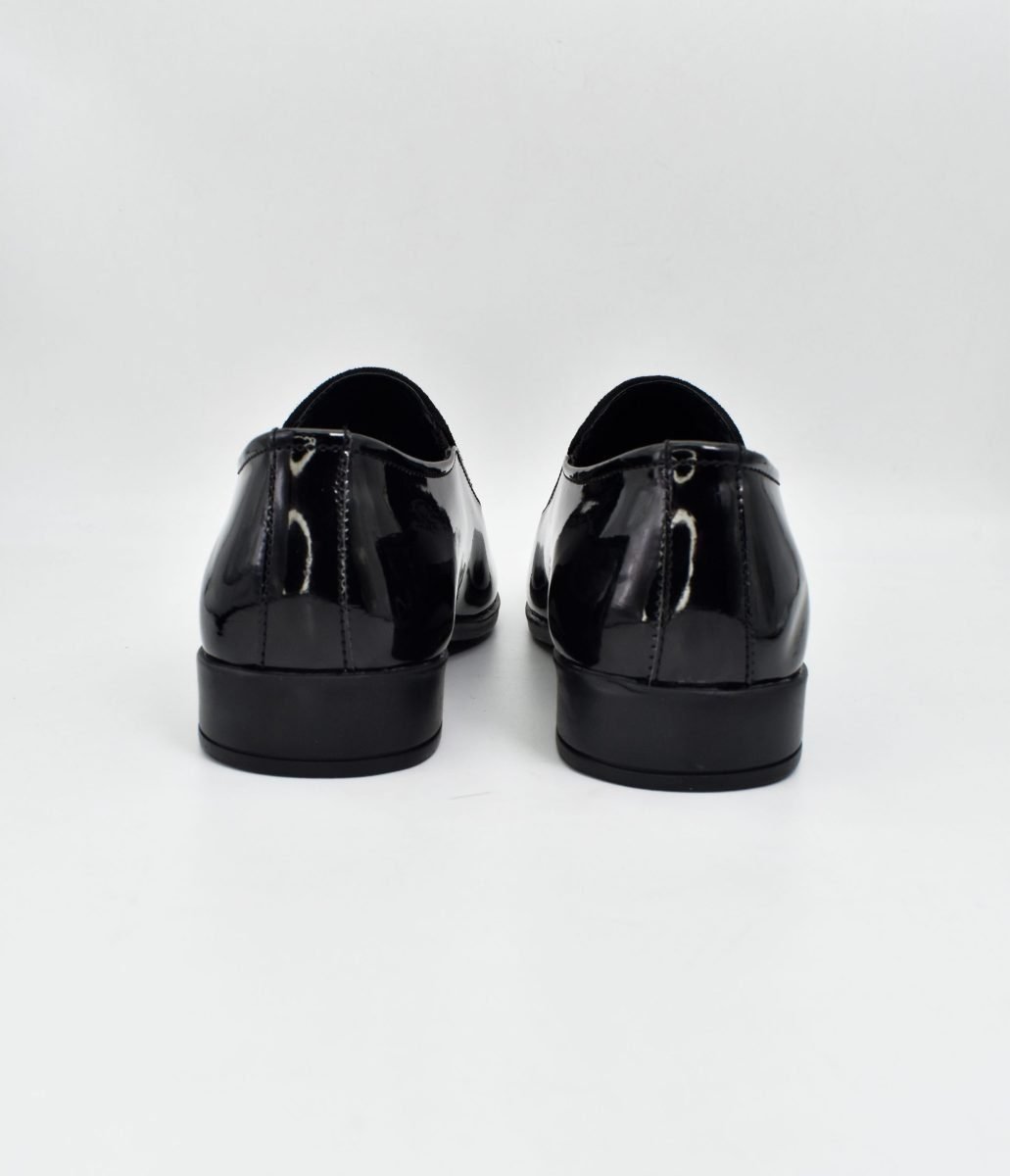 Nòz·ze - Black Suede Patent Square toe Belgian Slip On 274A - Image 8