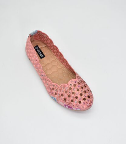 Adore - Pink Ethnic Ballet Flats W03P - Image 4