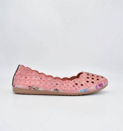 Adore - Pink Ethnic Ballet Flats W03P - Image 5