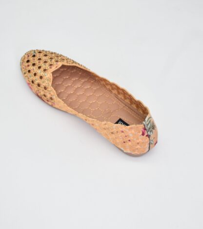 Adore - Golden Ethnic Ballet Flats W03C - Image 6