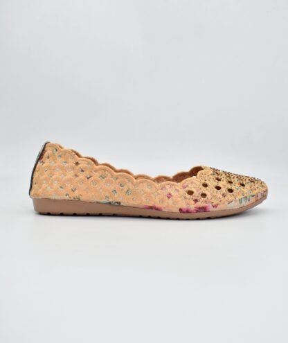 Adore - Golden Ethnic Ballet Flats W03C - Image 5