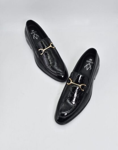 Nòz·ze - Black Patent Croco Hazel Slip On 280A - Image 7