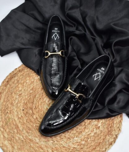 Nòz·ze - Black Patent Croco Hazel Slip On 280A - Image 8